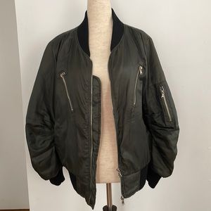 Aviator bomber jacket